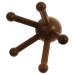 Gleavi 2 STK Massage device with five claws scratchy massage brush head massager wood claw -shaped massager wood massage device H lzern tool spider clothes W scher Wenge