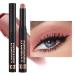 Eyeshadow Stick Soft Creamy Matte Shimmer Eye Shadow Pencil Crayon Highlighting Pigmented Shiny Eyeshadow Pencil Waterproof Classy Shimmer Eye Shadow Sticks Set (#12)