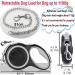 Etechydra Dog Retractable Leash 5m/16ft Gray - Heavy Duty Nylon Tape Leash with Anti-Bite Steel Chain for Medium Large Dogs - Buy Online on GoSupps.com