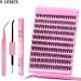 Laluerck DIY Lash Extensions Kit with D Curl Lash Clusters Lash and Seal Lash Applicator for Self Application at Home 9 To16mix - Buy Online on GoSupps.com