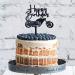 Silars 2pc Motorcycle Cake Topper - Happy Birthday Acrylic Decorations for Motorbike Enthusiasts - Buy Online on GoSupps.com