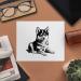 2 Pack Microfiber Glasses Cleaning Cloths - Husky Puppy Design | Perfect for Eyewear & Screens - Buy Online on GoSupps.com