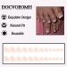 Buy White Press on Toenails for Women - French Tip Glossy Nude Pink False Acrylic Toe Nails - 24 Pcs Full Cover Glue on Nail Set - Buy Online on GoSupps.com