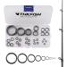 THKFISH Rod Repair Kit - 40pcs C-Black Guides Ring - Stainless Steel Carbon Spinning Rod Guides - Fishing Rod Tip Repair Kit with Ceramics Tips - 35pcs / 75pcs / 40pcs - Buy Online on GoSupps.com