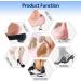 Premium Leather Heel Pads Inserts for Shoes - 4 Pieces (Beige) | Prevent Heel Pain, Rubbing & Blisters - Unisex Cushions for Improved Shoe Fit - Buy Online on GoSupps.com