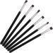 Baluue 12 Pcs Flat Eyebrow Brush Eyeliner Brush Cosmetics Tool Flat Concealer Brush Artificial Fiber Black - Buy Online on GoSupps.com