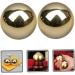 Homsfou Brass Baoding Fitness Balls - 2 Pack Gymnastics & Massage Hand Rolling Balls for Enhanced Relaxation & Recovery - Buy Online on GoSupps.com