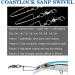AMYSPORTS Saltwater Fishing Snap Swivel - High Strength Stainless Steel Swivels - Corrosion Resistant - Size 2+2 (48lb) 25 pcs - Buy Online on GoSupps.com