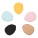 1 Set 5pcs Finger Puff Cosmetic Applicator Make up Sponges Mini Makeup Sponge Puffs Face Puff Powder Puff Mini Makeup Puff Hydrophilic Polyurethane Dry Puff Makeup Pad