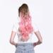 Shadow Curly Ponytail Extensions | Afro Long Clip-in Wavy Synthetic Hair Piece - 26 inches Blonde Pink - Buy Online on GoSupps.com
