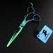 6.0 Inch Professional Japan 440C Hair Cutting Scissors - Salon Quality Blending/Thinning Shear for Barber or Home Use - B-green - Buy Online on GoSupps.com