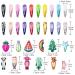 Jascherry 100 Pcs Cute Hair Clips for Girls - Mixed Grain Fruit & Animal Patterns - 49 Color Metal Hair Accessories - Buy Online on GoSupps.com