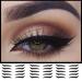 40 pieces Eyelid Line Stick Cat Eye Make-up Reusable Eyeliner sticker double Eyelid Sticker Eyelin Eyelin make-up sticker Instant Outline easy to clean and flexible (black)