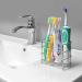 Stainless Steel Toothbrush Holder | Multifunctional Space-Saving Vertical Organizer with Non-Slip Feet - Buy Online on GoSupps.com