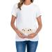 Maternity Funny Pregnancy Tee - Short Sleeve Cute Baby Women's T-Shirt XL - Buy Online on GoSupps.com