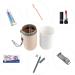 Travel Toothbrush Holder Set for Couples - Portable Multifunctional Toothbrush and Toothpaste Case for Camping Business Trips & School - Pink/White - Buy Online on GoSupps.com