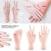 Bueuo Flexible Movable Nail Practice Hand with 60 Replaceable Nail Tips - White Complexion - Buy Online on GoSupps.com