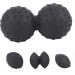 Healeved Yoga Massage Ball - Acupressure Roller for Muscle Relief | Self-Massage Device 12x6.3cm Black - Buy Online on GoSupps.com