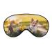 LynaRei Cute Cat Dog Sleep Mask Blindfold Cat Corgi Lovely Animal Outdoor Pet Adjustable Super-Smooth Soft Eye Mask Cover for Men Women Travel and Nap Style