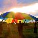 Sonyabecca Parachute Play - 10ft, 12ft, 16ft, 20ft, 24ft Options - Fun for Kids Cooperation Group Play - Buy Online on GoSupps.com