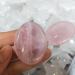 Natural Crystal Rough Natural Quartz Crystal 1pcs Natural Pink Rose Crystal Worry Stone Quartz Decompression Stones Specimen Home Decoration Natural Crystals Home Office Decor