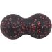 Buy Peanut Massage Ball - Double Lacrosse Trigger Point Duo Ball for Myofascial Release | Black Red - International Shipping Available - Buy Online on GoSupps.com