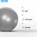 Fresion Small Exercise Ball - 25cm Mini Pilates Ball for Core Training - Durable Gray - Buy Online on GoSupps.com