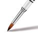 Accmor 3D Acrylic Nail Brush - Kolinsky Bristle, Size #2 - Non-Slip Handle - Silver Metal - Pack of 1 - Buy Online on GoSupps.com