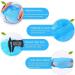 100 Pack Blue Disposable Hair Net Caps - Anti Dust Bouffant Cap for Cleaning and Hair Protection - Buy Online on GoSupps.com