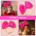 Uonlytech Huge Pink Hair Bow Headband Big Bowknot Headband Christmas Bow Headband for Costume Accessories Party Props One Size Rosy - Buy Online on GoSupps.com