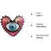 Love Large Sequin Heart Evil Eyes Patch - Embroidered Applique for Kids Clothes DIY Crafts (Color 3) - Buy Online on GoSupps.com