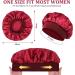 URAQT Satin Sleep Cap 2 Pack - Large Night Head Cover for Women - Soft & Comfortable Sleep Bonnet - Breathable Hair Cap for Long Curly Hair - Best for Night Sleep - Buy Online on GoSupps.com