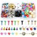 500Pcs Mixed Color Metal Brads Kit for Scrapbooking, Paper Crafts & DIY Projects - Buy Online on GoSupps.com