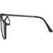 Eyekepper Retro Square Reading Glasses - Black +1.0 Plastic Frame with Metal Arms | Stylish & Comfortable | International Shipping - Buy Online on GoSupps.com