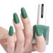 TBeautfave Matte Nail Varnish Green Nail Polish Quick Dry Nail Polishes Long Lasting No Need Cure Nail Polish Velvet Finish Highly Pigmented Non Toxic DIY Nail Art Manicure
