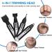 4 in 1 USB Rechargeable Ear & Nose Hair Trimmer Kit - Portable Electric Grooming & Eyebrow Shaper for Easy Cleansing - Buy Online on GoSupps.com