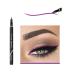 DNM Cat Eye Makeup Waterproof Neon Colorful Liquid Eyeliner Pen Make Up Comestics Long-lasting Black Eye Liner Pencil Makeup Tools (purple)
