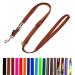 Dog leash double leash adjustable 2m / 2.40m / 2.80m / 3.50m / 5m large dogs 20mm/25mm (Brown 25mm 2.00m) Brown 25mm 2.00m