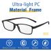 Moko 6-Pack Blue Light Filter Reading Glasses for Men & Women - Vintage Rectangle Frames 1.50 Diopters Computer Viewing Aid - Buy Online on GoSupps.com