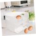 Healeved Box Egg Carton Container with Lid Easter Egg Holder Reusable Egg Holder To Rotate Refrigerator Shelf - Buy Online on GoSupps.com