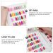 Minkissy 1pc Nail Color Book Nail Color Display Chart Nail Practice Tool Uv Gel Nail Polish Nail Polish Sample Cards Color Card Book Chart Nail Display Book Tools Manicure Set Abs - Buy Online on GoSupps.com