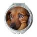 Mirror Compact Mirror Dog Cute Animal Pet Puppy Looking Doggy Sad pocket mirror portable mirror