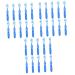 TOVINANNA 30 STK prison toothbrush plastic plastic tooth Brush Brush Small toothbrush prison portable toothbrush clean little toothbrush deliveries soft handle travel nylon 1 piece (1 Pack) bluex3stk