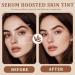 1 Pi ce B ton de fond de teint avec 1 houppette noire triangulaire s rum boosted Skin Tint Balm - Fond de teint hydratant solide - Buy Online on GoSupps.com