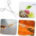 HANABASS Reptile Feeding Clip Feeding Tong Cricket Feeder Snake Clamp Stainless Steel Silver - Buy Online on GoSupps.com