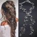 VMila Wedding Silver Hair Accessories - Bridal Headband with Pearl Crystal Headpieces | Bridesmaid Hair Jewels | 50 CM Sliver - Buy Online on GoSupps.com