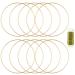 8 Pack Floral Hoop 18 Inches Metal Rings for Crafts Macrame Rings Hoop Wreath Dream Catcher Rings DIY Wreath Candle Rings Wreaths Craft Hoops (8 18 Inches)