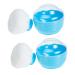 Bo te De Poudre Pour B b Peluche 2 Pi ces Petite Taille Doux Pratique -n Gar on Et Filles Usage Corporel Rangement Bleu