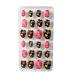 dijiusidy 1 Set Children Nails Medium Length Press on Solid Color Full Cover Art Decals Beauty Tool Salon Supplies Manicure Kit Two