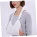 MAGICLULU Adjustable Arm Sling Brace - Breathable Shoulder Immobilizer & Support Sling for Sports | Comfortable Mesh Strap in White - Buy Online on GoSupps.com